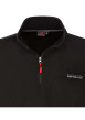 Thumbnail Sweat noir uni avec un col montant zippé et des manches longues - Image 3