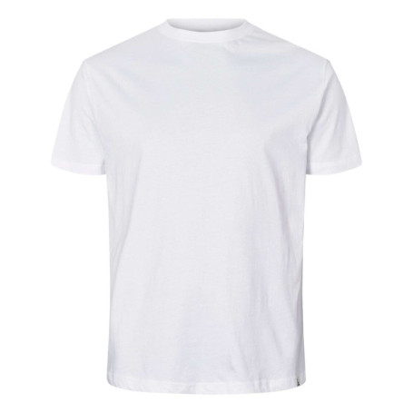 Lot de 2 t-shirts blancs en coton avec un col...