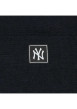Thumbnail Bonnet noir uni avec logo de la marque brodé sur le côté du revers - Image 3