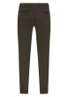 Thumbnail Pantalon chino en coton kaki uni avec une coupe ajustée et des passants - Image 2