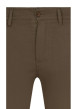 Thumbnail Pantalon chino en coton camel effet nid d'abeille avec une coupe droite - Image 3
