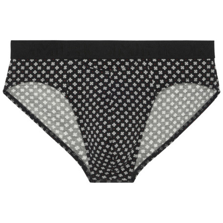 Slip Fortaleza noir à imprimé trèfles et pois...