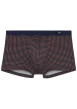 Thumbnail Boxer classique Figari marine à imprimé géométrique blanc et rouge coupe ouverte