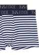 Thumbnail Lot de 2 boxers classique Christofer en coton marine avec nom de la marque brodé à la taille - Image 2