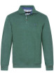 Thumbnail Pull vert uni Grande Taille coupe droite col polo et à manches longues