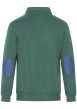 Thumbnail Pull vert uni Grande Taille coupe droite col polo et à manches longues - Image 2