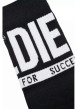 Thumbnail Lot de 3 paires de chaussettes hautes en coton mélangé noires - Image 2
