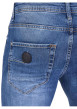 Thumbnail Jean bleu en coton effet délavé avec une coupe slim et une taille Intermédiaire - Image 4