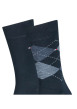 Thumbnail Lot de 2 paires de chaussettes hautes en coton mélangé marine unies - Image 2