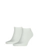 Thumbnail Lot de 2 paires de chaussettes basses Grande Taille blanches en coton mélangé unies