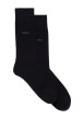 Thumbnail Lot de 2 paires de chaussettes hautes en coton mélangé noires unies