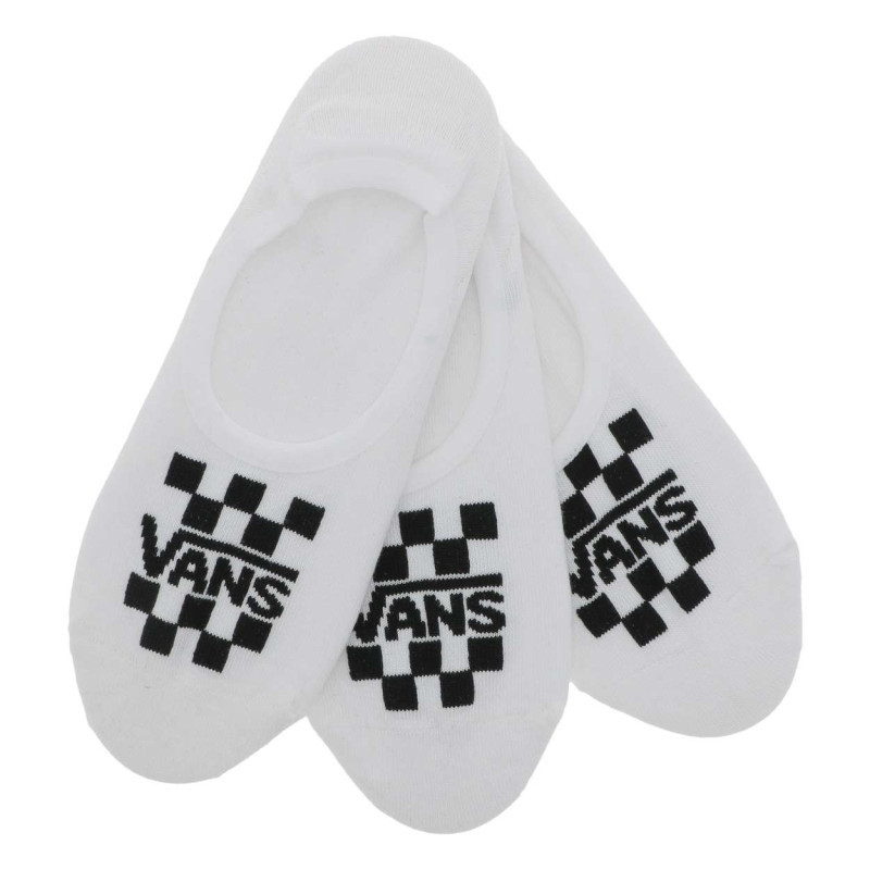 Vans - Lot De 3 Paires De Chaussettes Basses Blanches Unies Avec Inscriptions En Noir - Blanches Vans - Lot De 3 Paires De Chaussettes Basses Blanches Unies Avec Inscriptions En Noir - Blanches