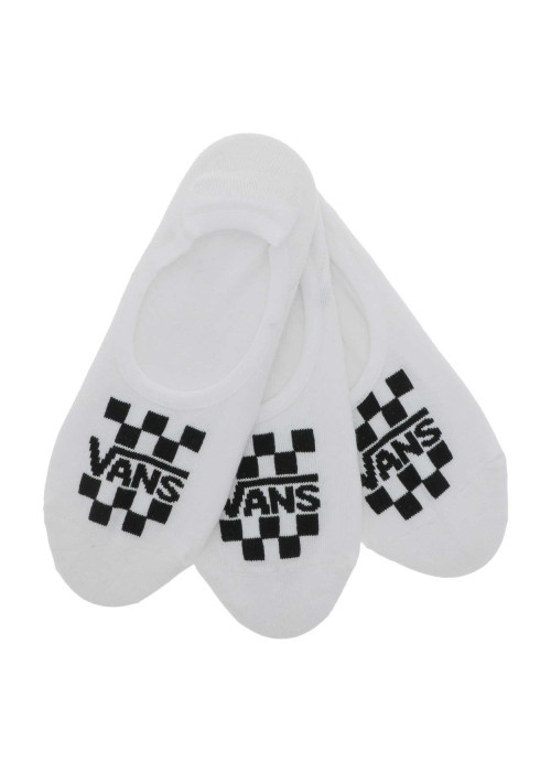 Lot de 3 paires de chaussettes basses blanches unies avec inscriptions en noir