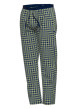 Thumbnail Pantalon pyjama en coton à carreaux sur fond marine, taille élastiquée à cordon - Image 2