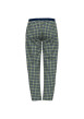 Thumbnail Pantalon pyjama en coton à carreaux sur fond marine, taille élastiquée à cordon - Image 4