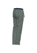 Thumbnail Pantalon pyjama en coton à carreaux sur fond marine, taille élastiquée à cordon - Image 5