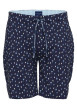 Thumbnail Short de pyjama en coton à imprimé ciel sur fond marine, taille élastiquée