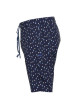 Thumbnail Short de pyjama en coton à imprimé ciel sur fond marine, taille élastiquée - Image 3
