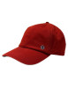 Thumbnail Casquette Dad Cap en coton rouge unie avec logo de la marque cousu en patch - Image 3
