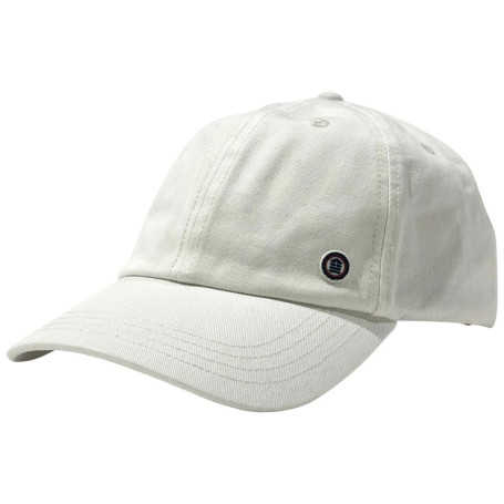 Casquette blanche unie avec le logo brodé