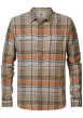 Thumbnail Chemise Regular Fit légère, coton motif Tartan orange et beige, à col français