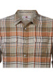 Thumbnail Chemise Regular Fit légère, coton motif Tartan orange et beige, à col français - Image 3