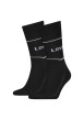 Thumbnail Lot de 2 paires de chaussettes hautes en coton mélangé noires unies
