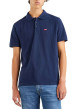 Thumbnail Polo en maille piquée de coton bleu marine à col boutonné et Batwing poitrine - Image 2