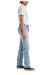 Thumbnail Jean 5 Poches 501® en coton indigo délavé à coupe regular fit ajustée - Image 4
