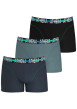 Thumbnail Lot de 3 Boxers classiques en coton multicolores unis avec marque à la taille - Image 5