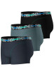 Thumbnail Lot de 3 Boxers classiques en coton multicolores unis avec marque à la taille - Image 7