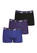 Thumbnail Lot de 3 boxers multicolores unis avec une coupe fermée et taille élastiquée