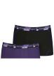 Thumbnail Lot de 3 boxers multicolores unis avec une coupe fermée et taille élastiquée - Image 2