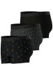Thumbnail Lot de 3 Boxers en coton noir unis avec une coupe fermée et smiley imprimé - Image 3