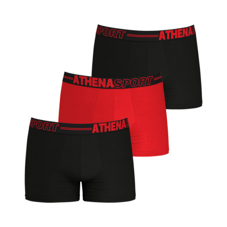 Lot de 3 boxers multicolores unis avec une...
