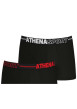 Thumbnail Lot de 3 boxers noirs unis à coupe fermée et taille élastiquée logotypée - Image 2