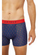 Thumbnail Boxer classique en coton marine avec un imprimé cœurs rouges intégral - Image 5