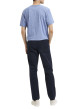Thumbnail Pantalon Chino New Miles marine uni avec une coupe slim et 4 poches - Image 2