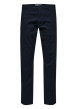Thumbnail Pantalon Chino New Miles marine uni avec une coupe slim et 4 poches - Image 5