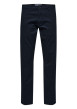 Thumbnail Pantalon Chino New Miles marine uni avec une coupe slim et 4 poches - Image 11