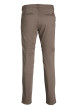 Thumbnail Pantalon chino en coton marron avec 4 poches et une coupe slim - Image 2