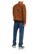Thumbnail Blouson camel avec une coupe droite et un col boutonné style motard - Image 4