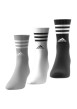 Thumbnail Lot de 3 paires de chaussettes mi-hautes multicolores unies avec logo iconique