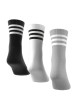 Thumbnail Lot de 3 paires de chaussettes mi-hautes multicolores unies avec logo iconique - Image 2