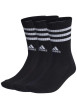 Thumbnail Lot de 3 paires de chaussettes hautes en coton noir uni à logos blancs