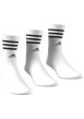 Thumbnail Lot de 3 paires de chaussettes hautes en coton blanc uni à logos noirs