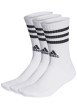 Thumbnail Lot de 3 paires de chaussettes hautes en coton blanc uni à logos noirs - Image 3