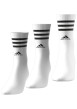 Thumbnail Lot de 3 paires de chaussettes hautes en coton blanc uni à logos noirs - Image 4