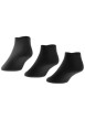 Thumbnail Lot de 3 paires de chaussettes basses noires unies à logo contrastant - Image 2