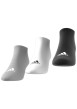 Thumbnail Lot de 3 paires de chaussettes basses, noirs, grises et blanches unies